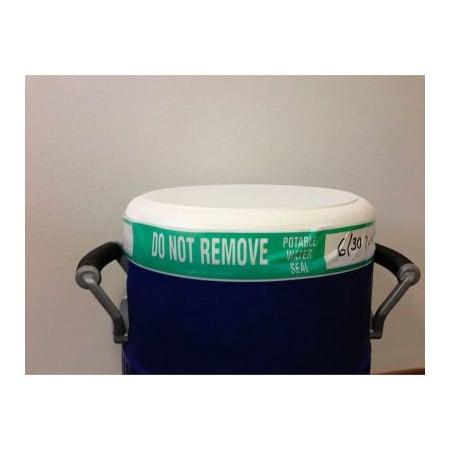 Accuform Accuform Water Cooler Tape, DO NOT REMOVE POTABLE WATER SEAL, 2inH x 55 YD KWC100